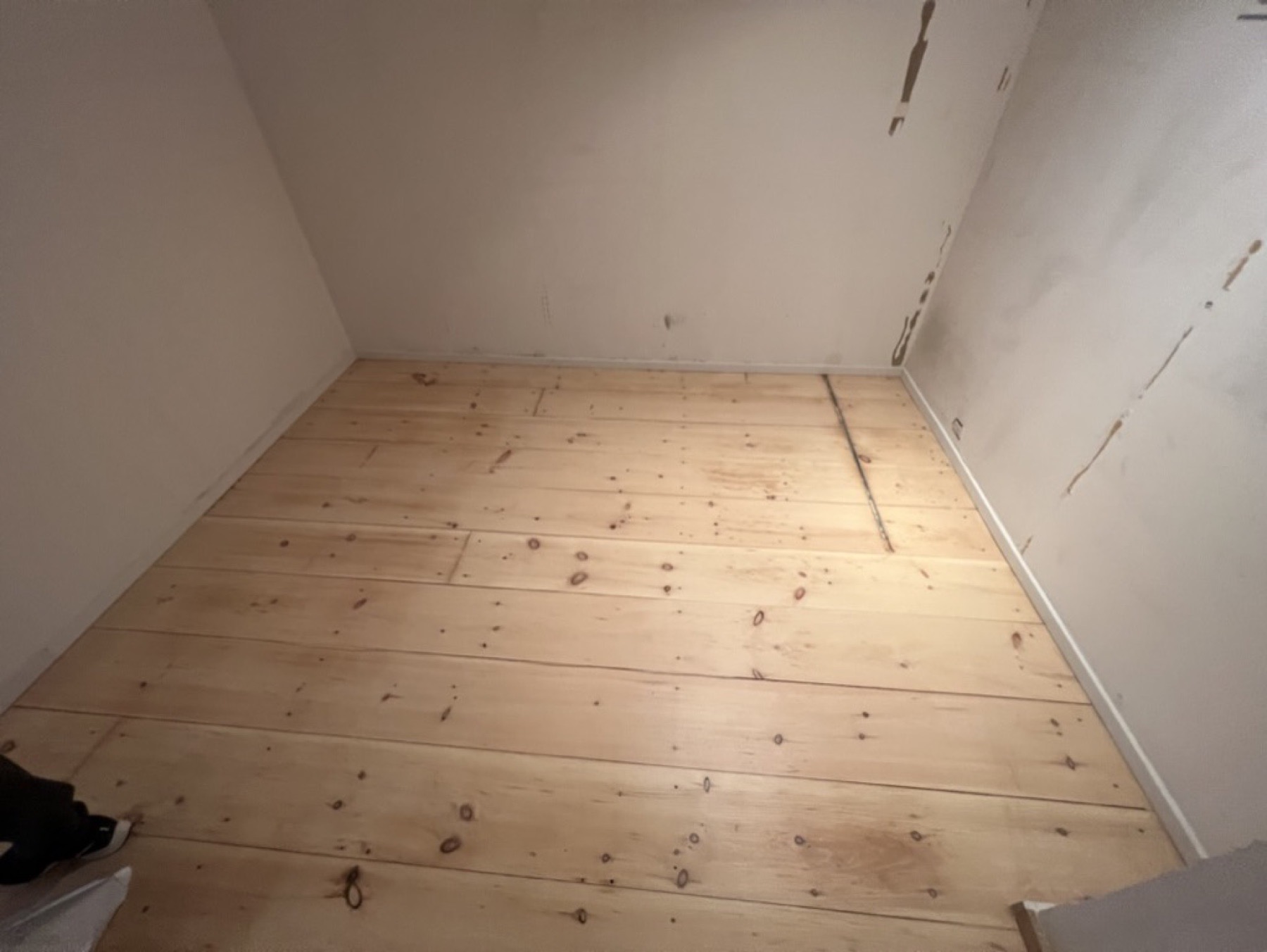 Baseboard installation and finish — Doors & trim project photo