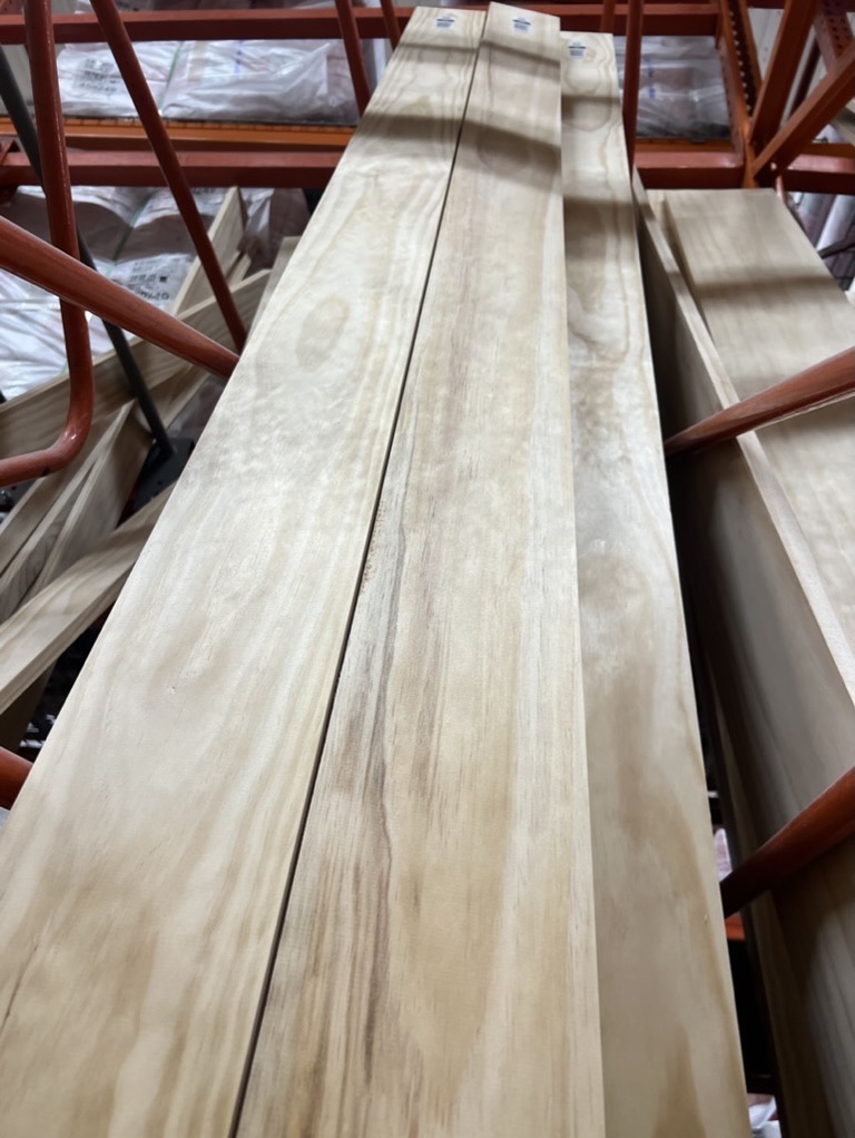 Related views of a custom built-in surround in progress