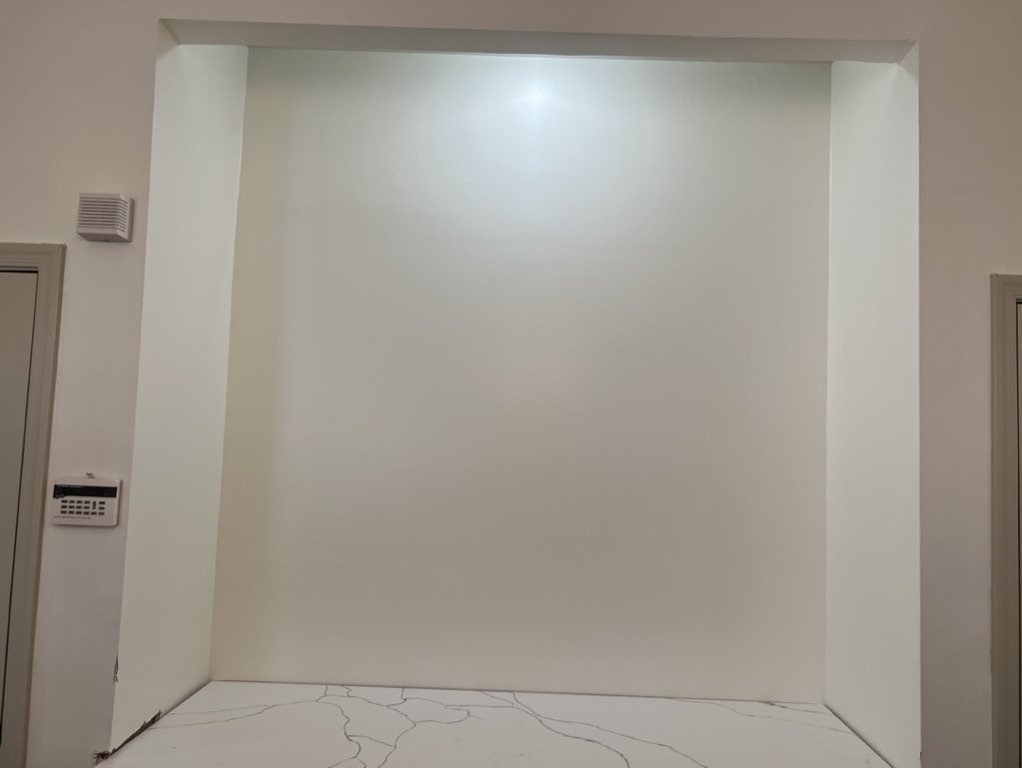 Related views of a custom cabinet shelving project