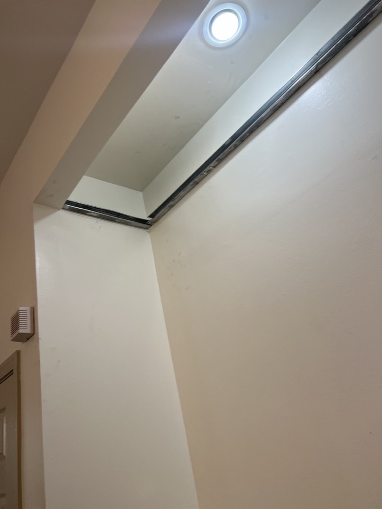 Related views of a custom cabinet shelving project