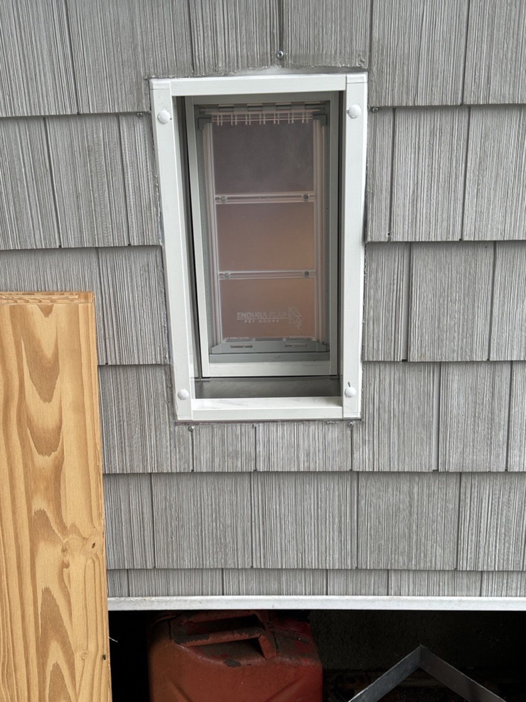 Pet door installation — Doors & trim project photo