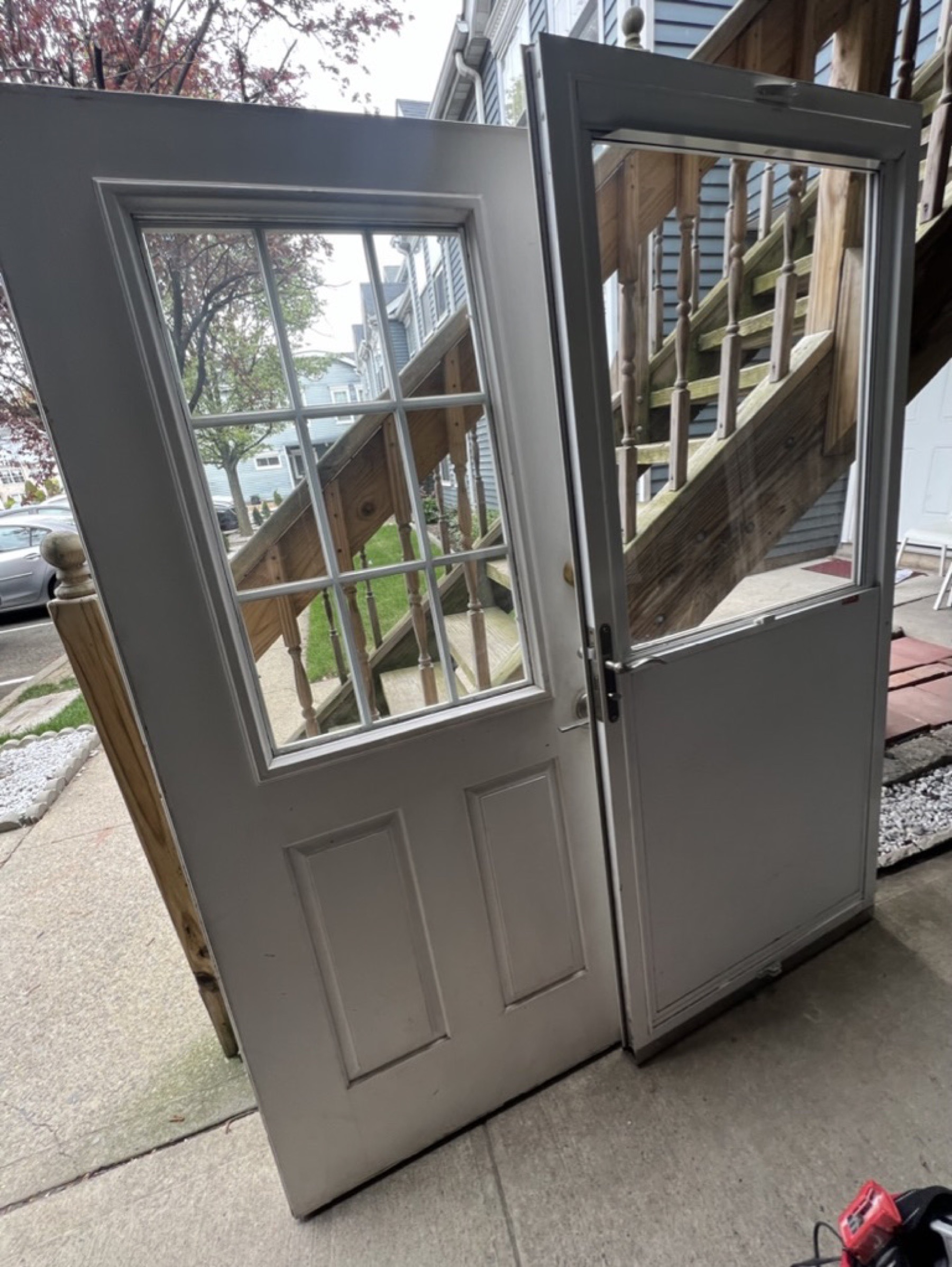 Entry door restoration — Doors & trim project photo