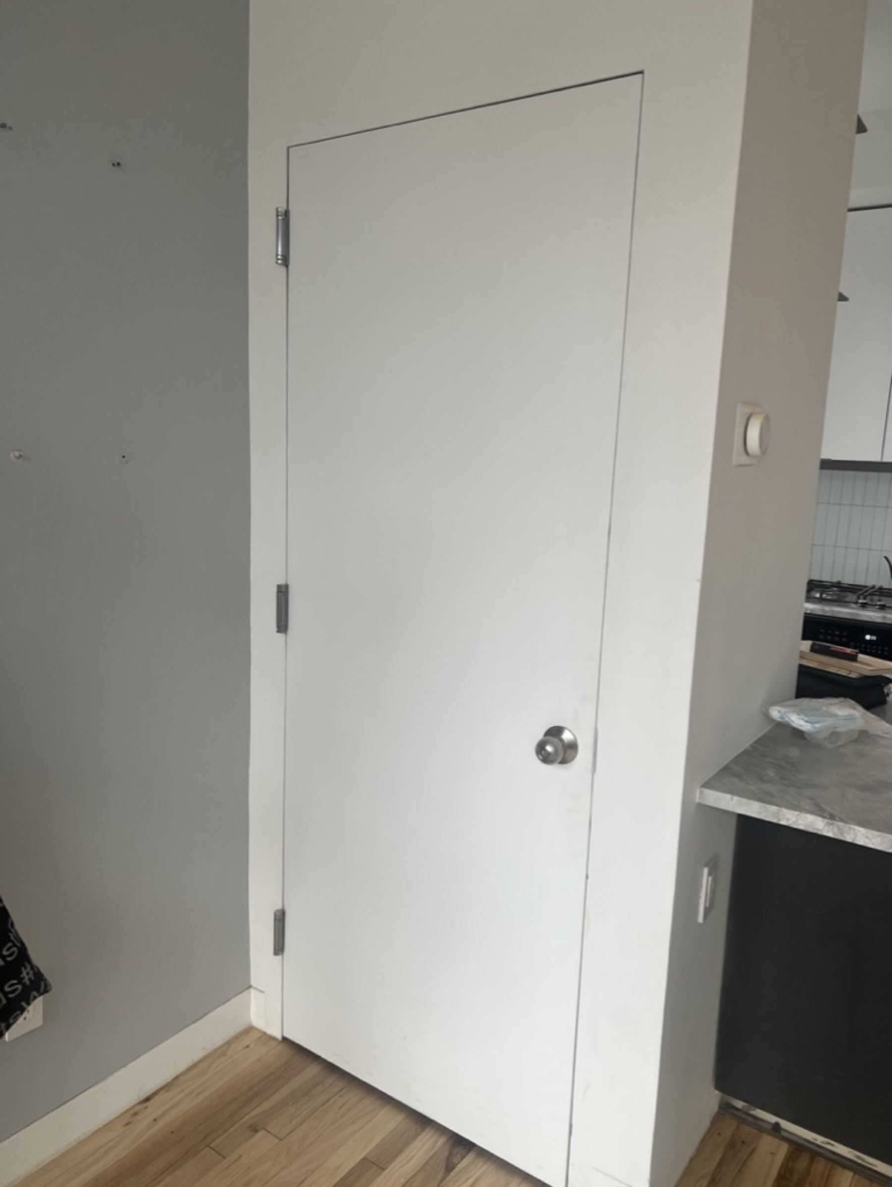 Interior door preparation — Doors & trim project photo
