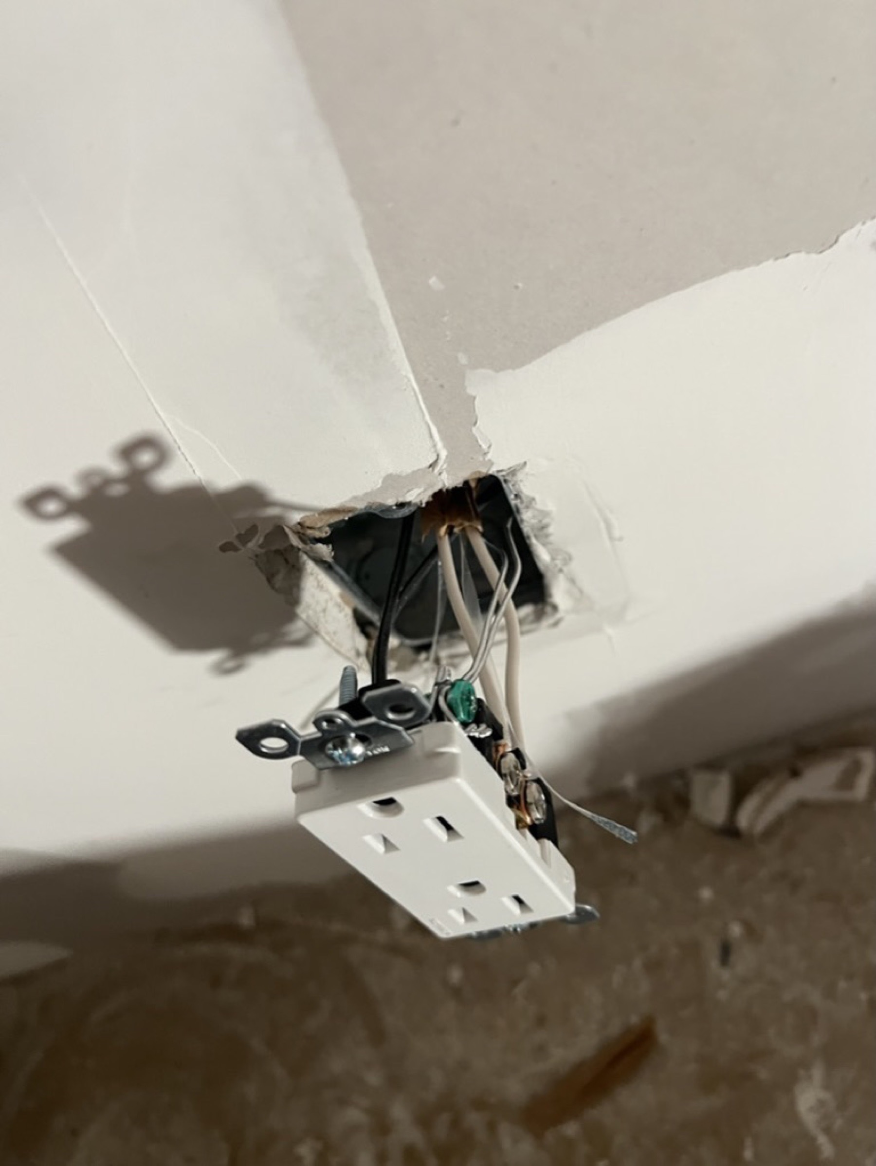 Drywall patch and finish preparation — Drywall repair project photo