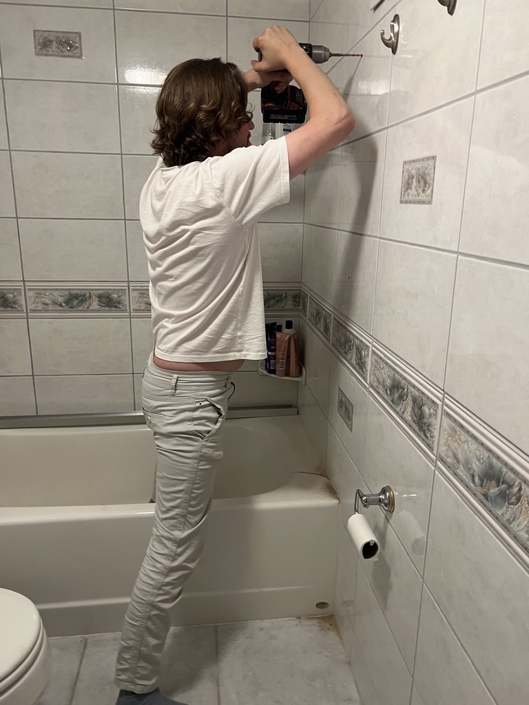 Related views of a room finish project