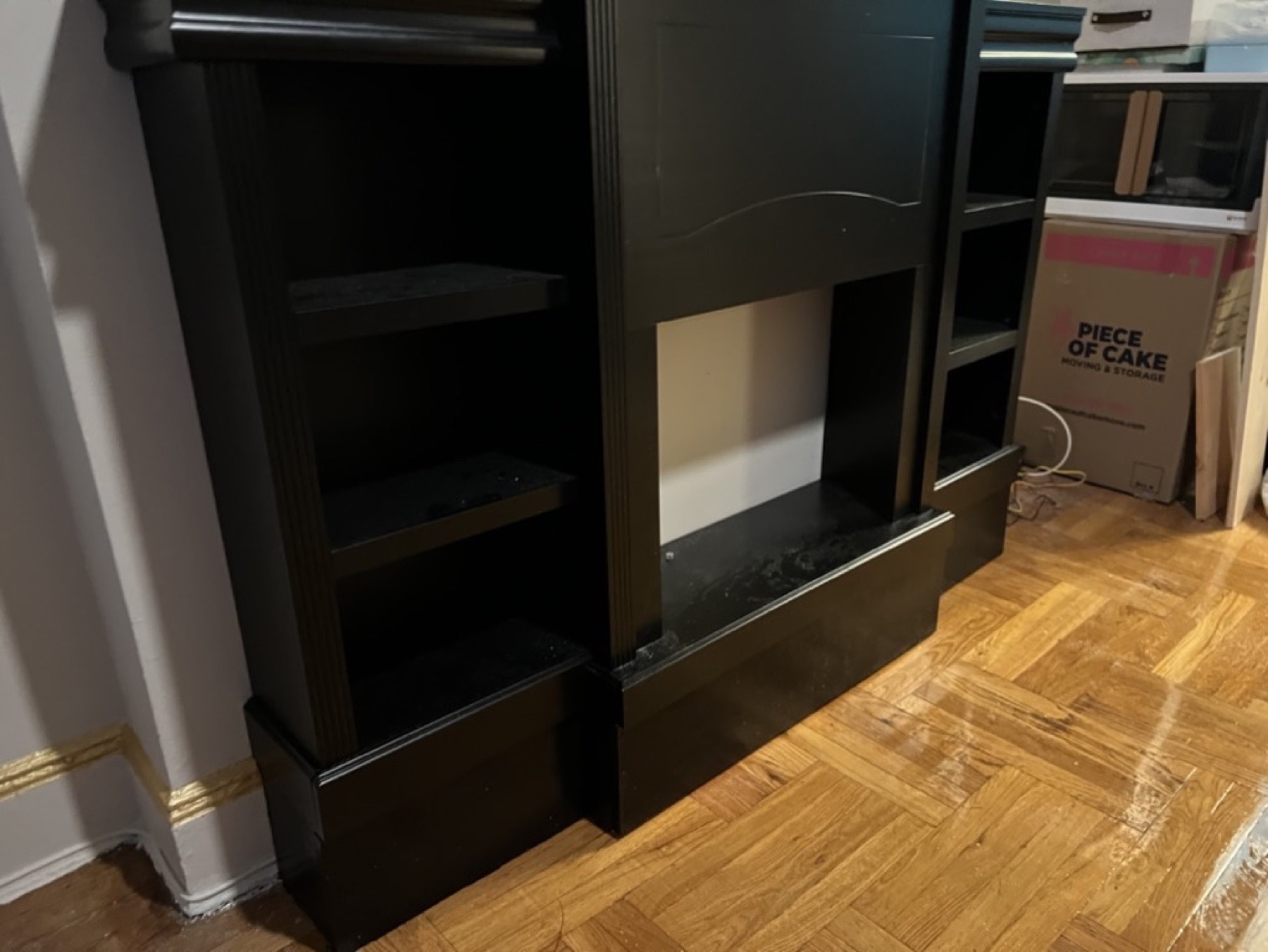 Built-in cabinet installation — Doors & trim project photo