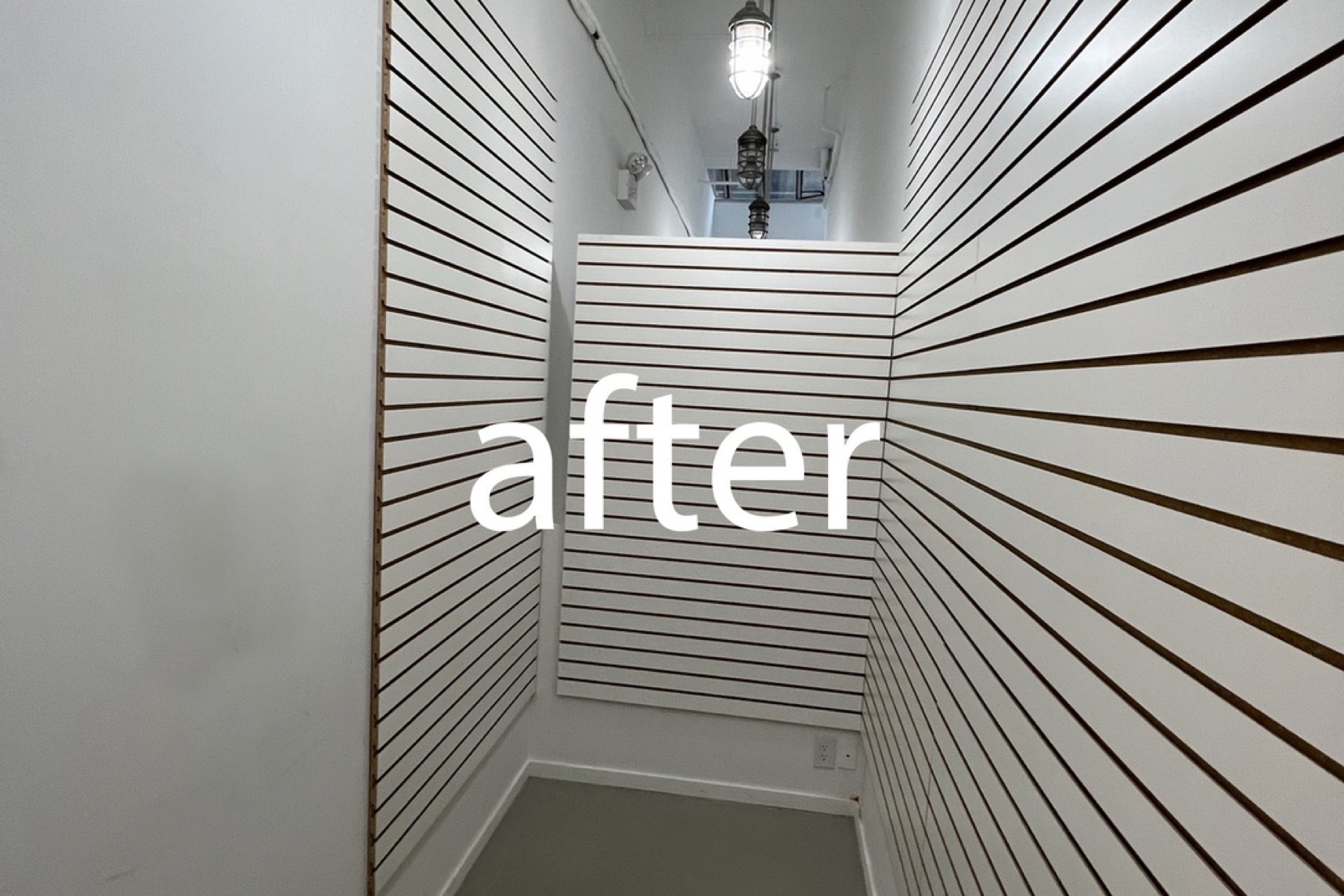 Feature wall surround preparation — Doors & trim project photo