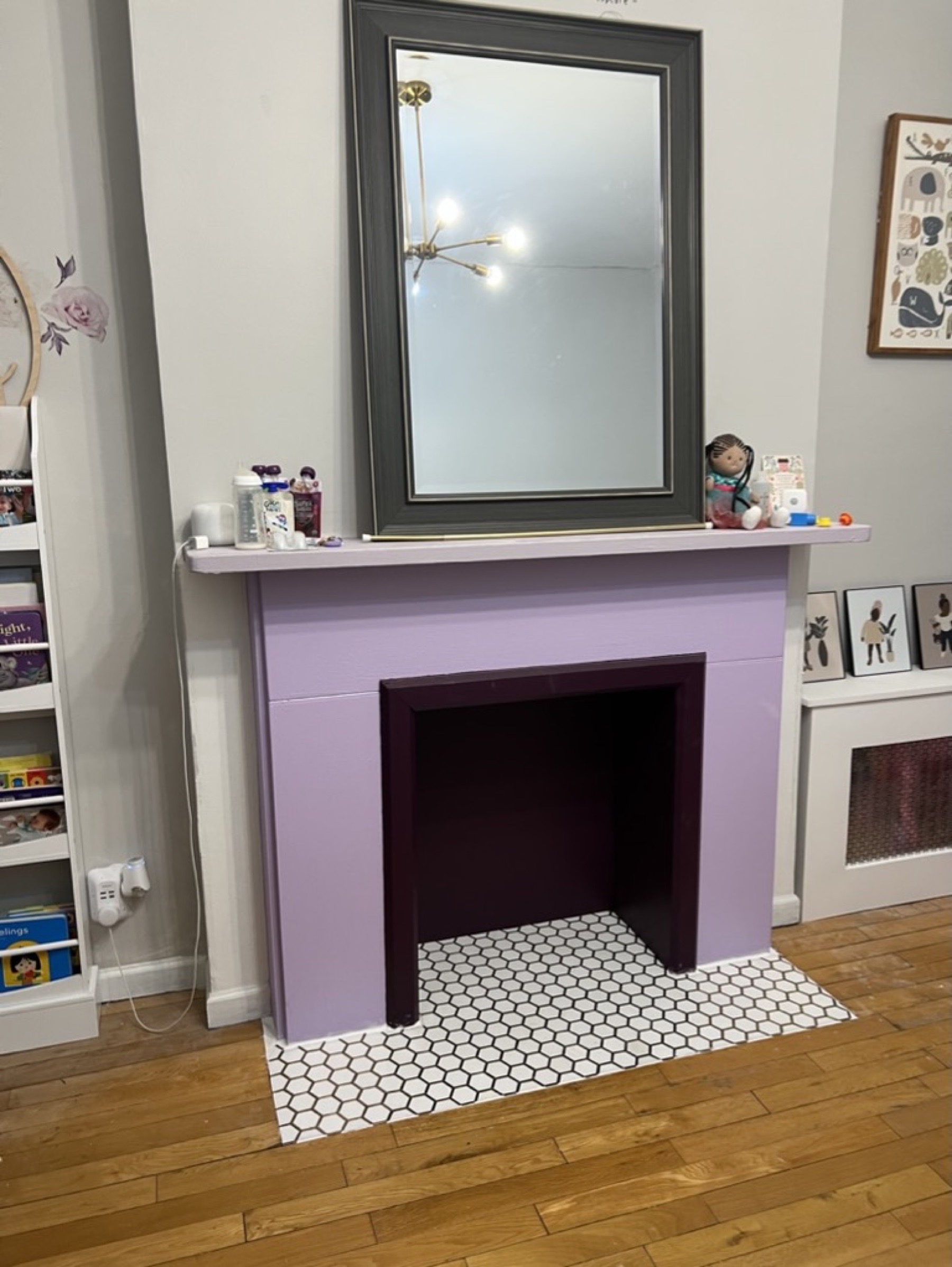 Fireplace tile detailing — Tile installation & repair project photo