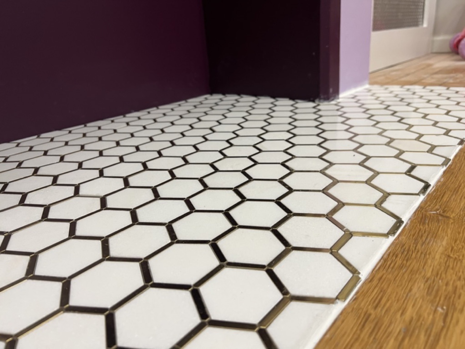 Fireplace tile detailing — Tile installation & repair project photo