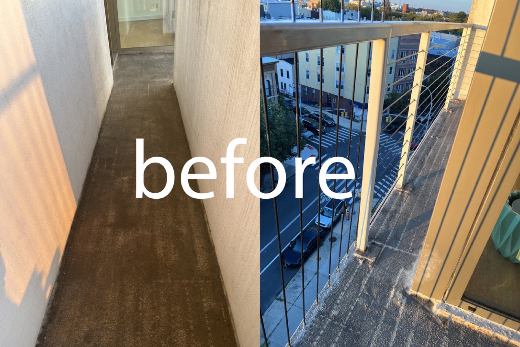 Balcony floor refresh — Home punch lists project photo
