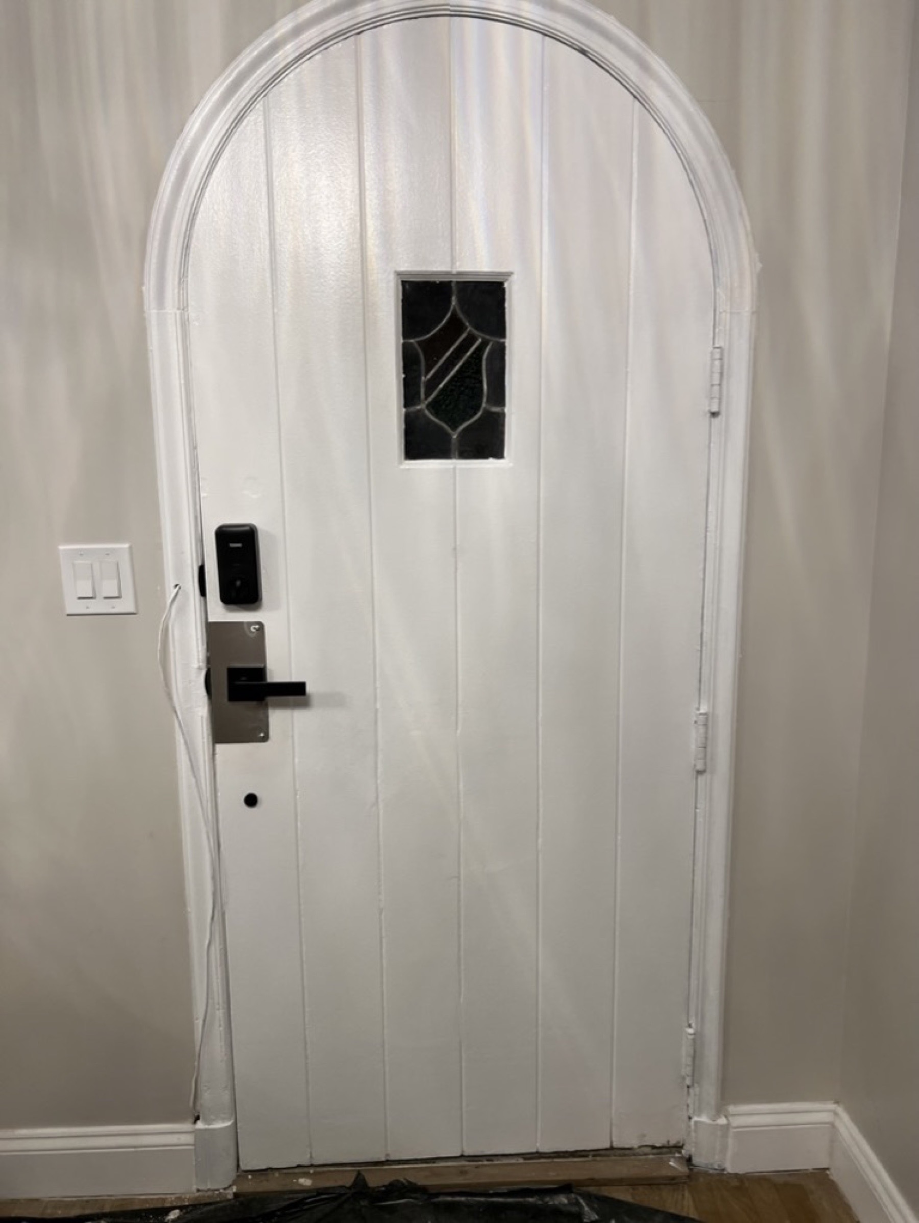 Door frame repair detail — Doors & trim project photo