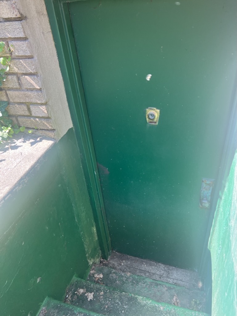 Related views of an exterior threshold and entry area