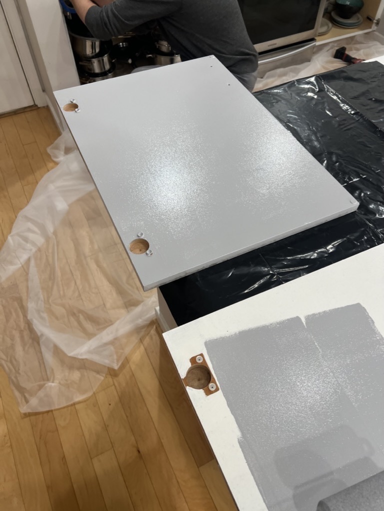 Related views of a cabinet panel finish