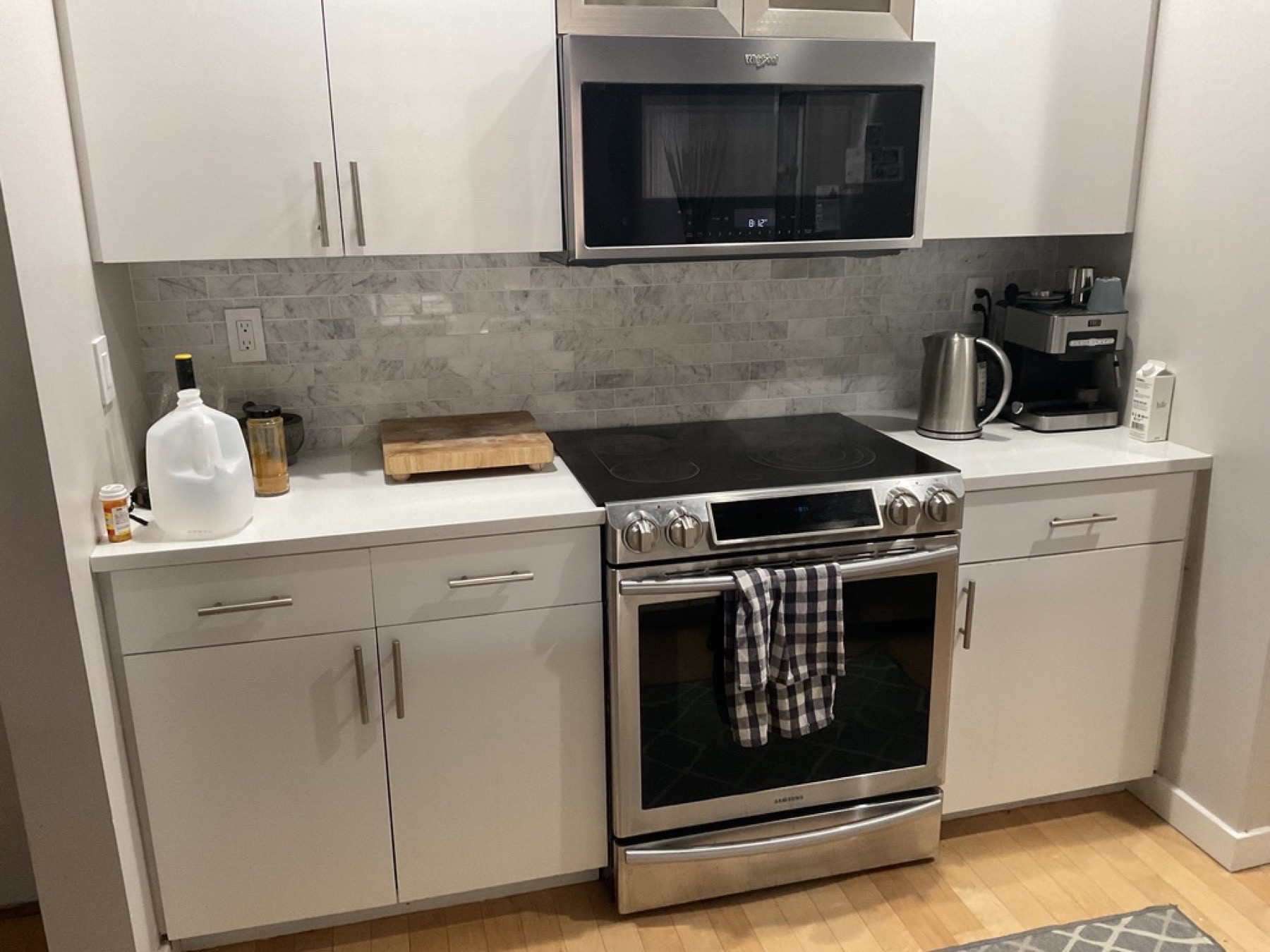 Cabinet panel finish — Doors & trim project photo