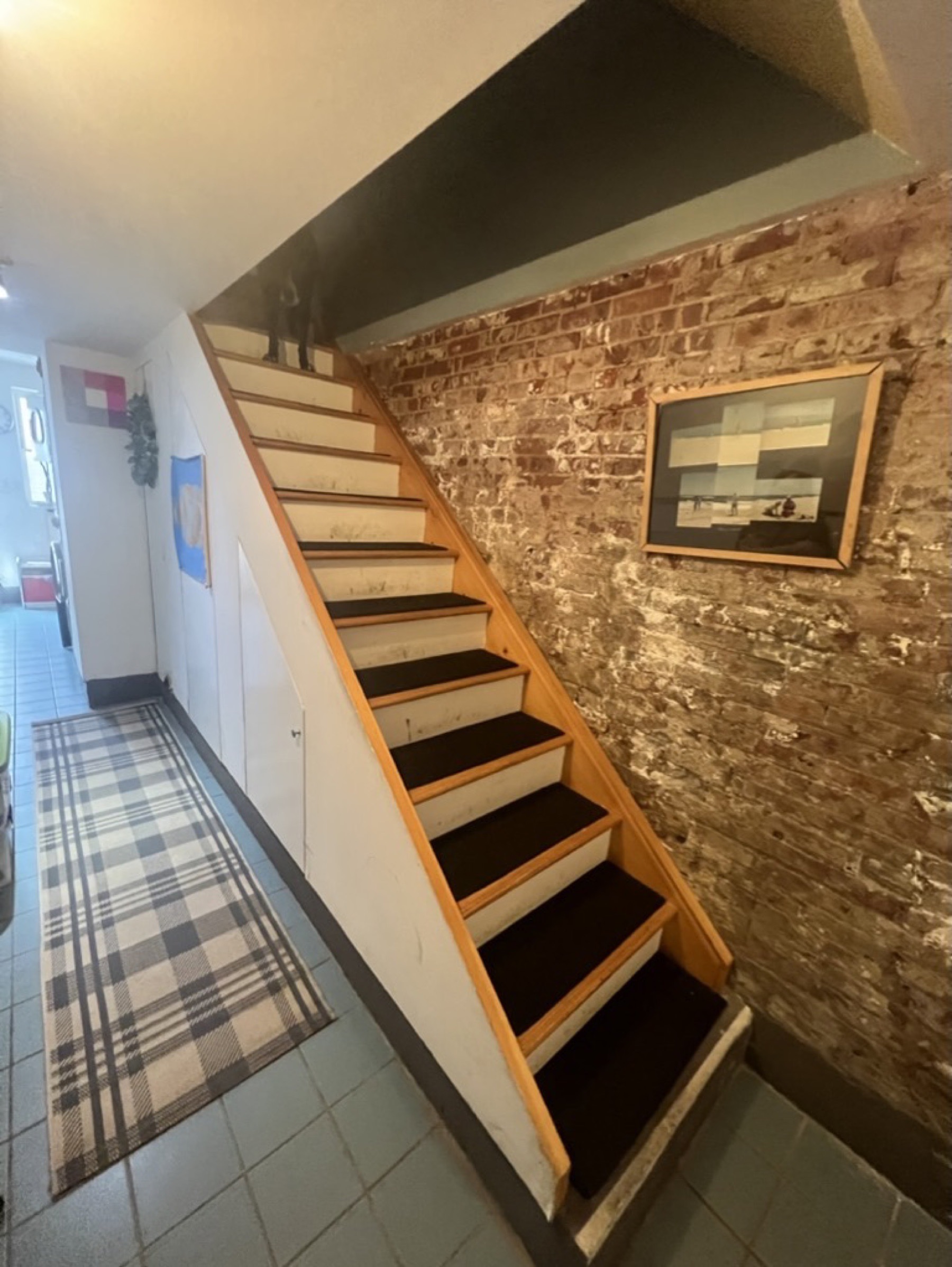 Stairwell finish — Interior painting project photo