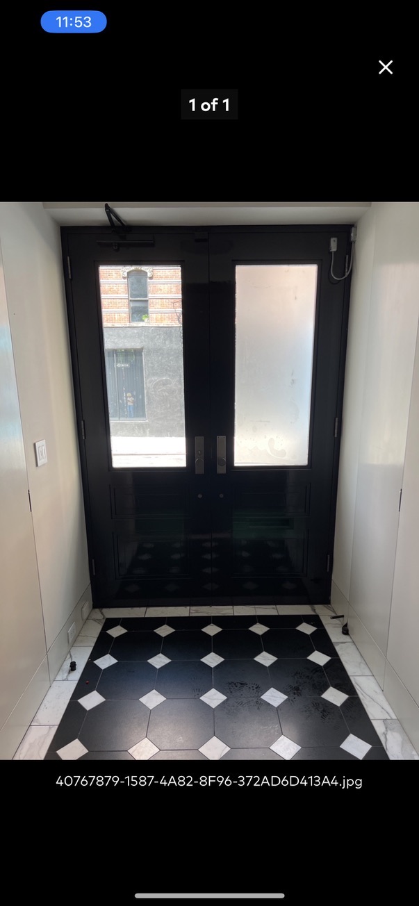 Related views of a retail interior finish
