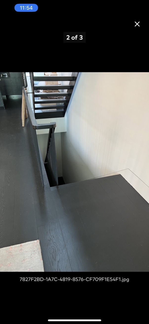 Related views of a retail interior finish