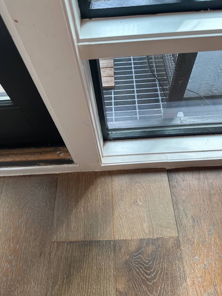 Related views of an exterior stair and entry repair
