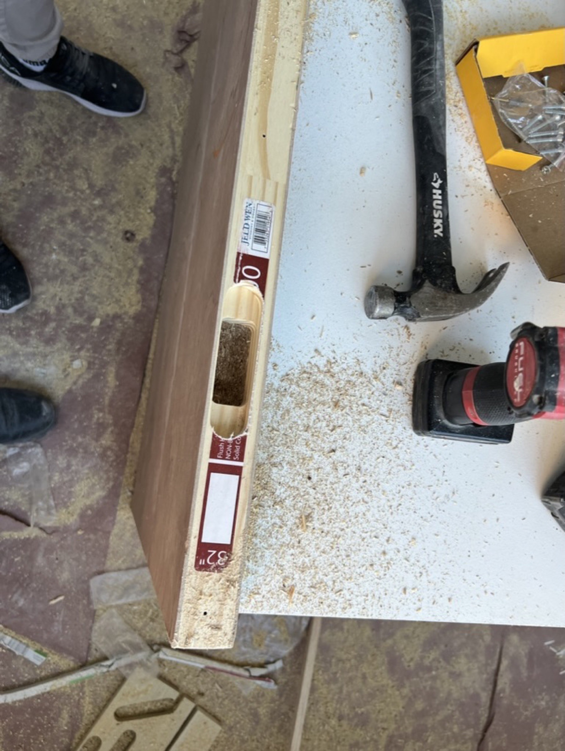 Door hardware installation — Doors & trim project photo