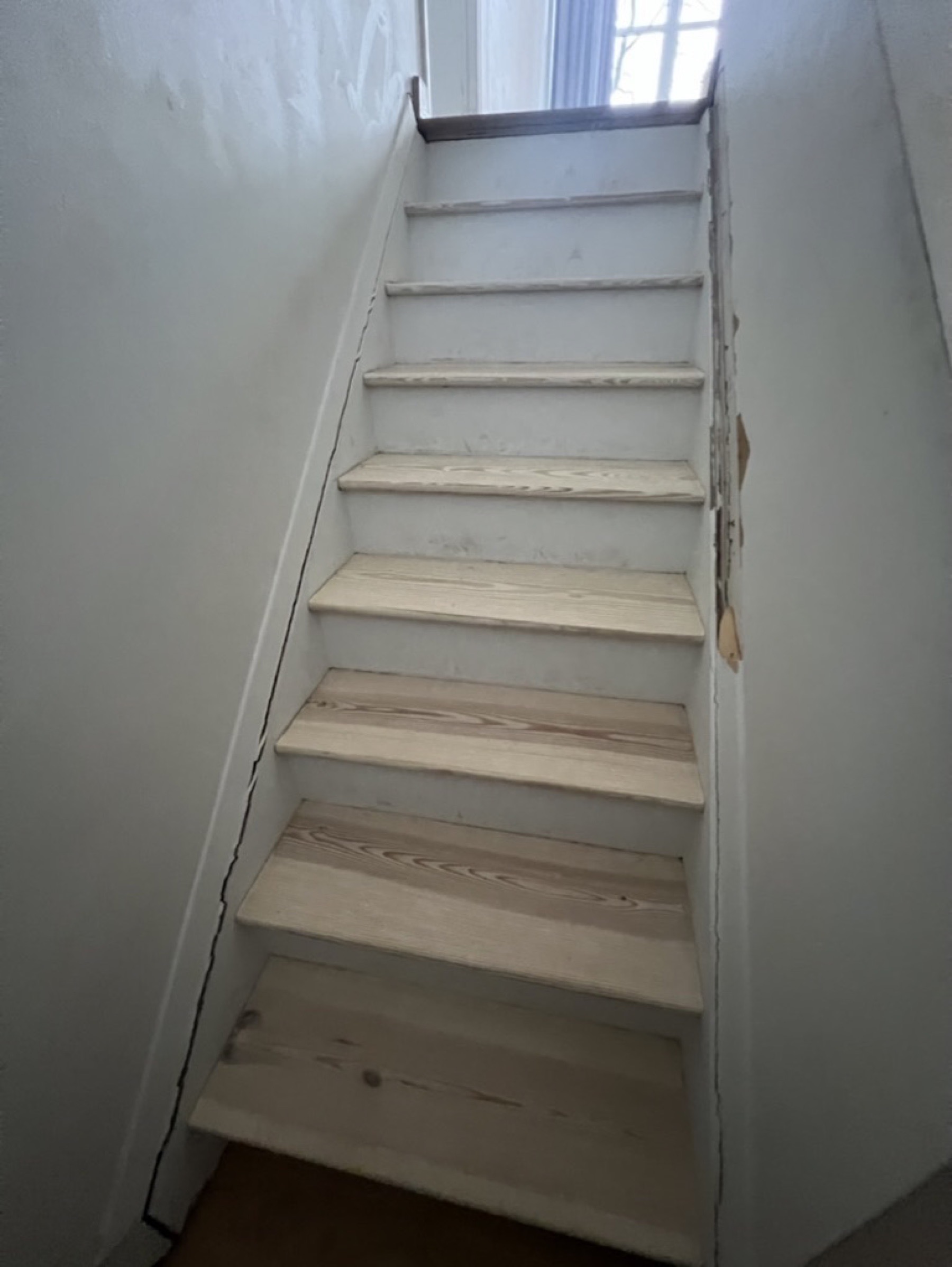 Stair tread finish — Doors & trim project photo