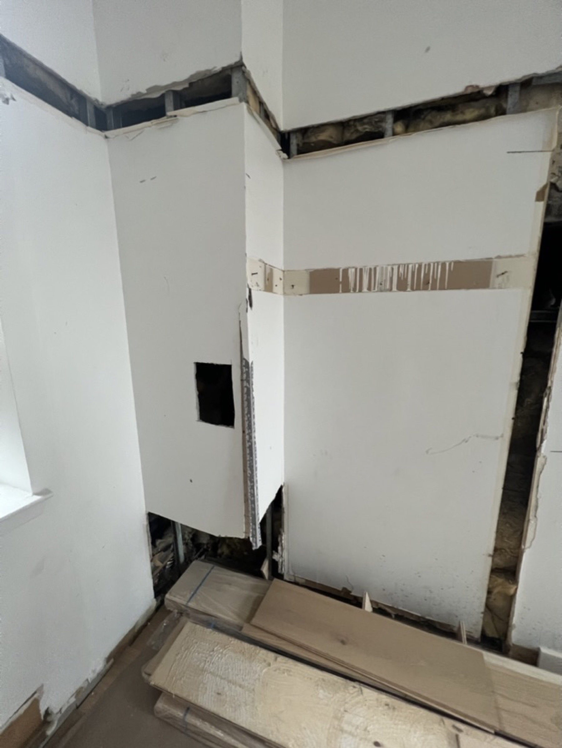 Interior door opening finish — Doors & trim project photo