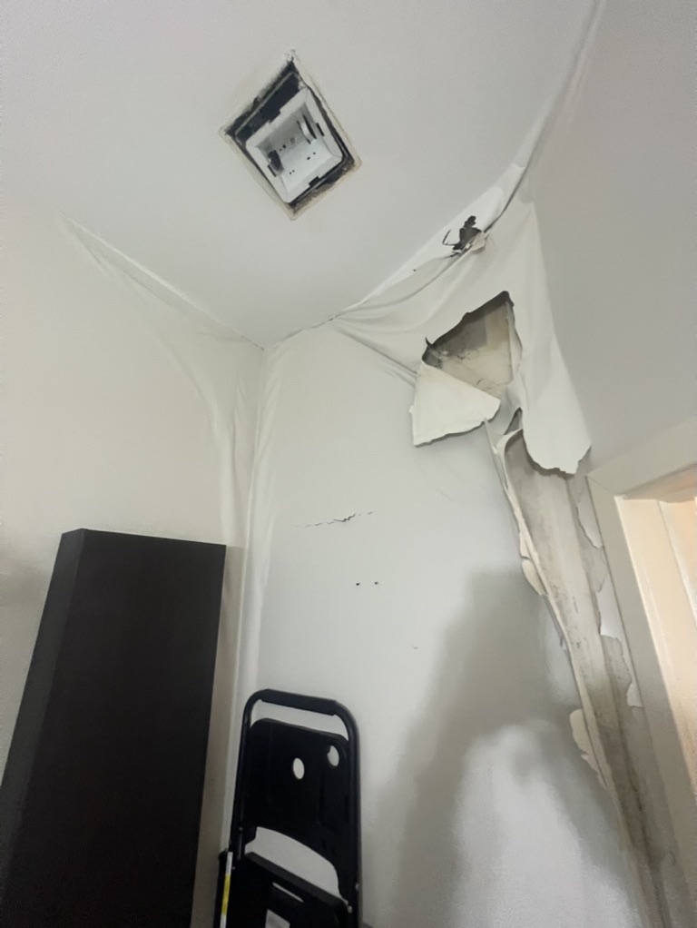 Related views of an interior door opening finish