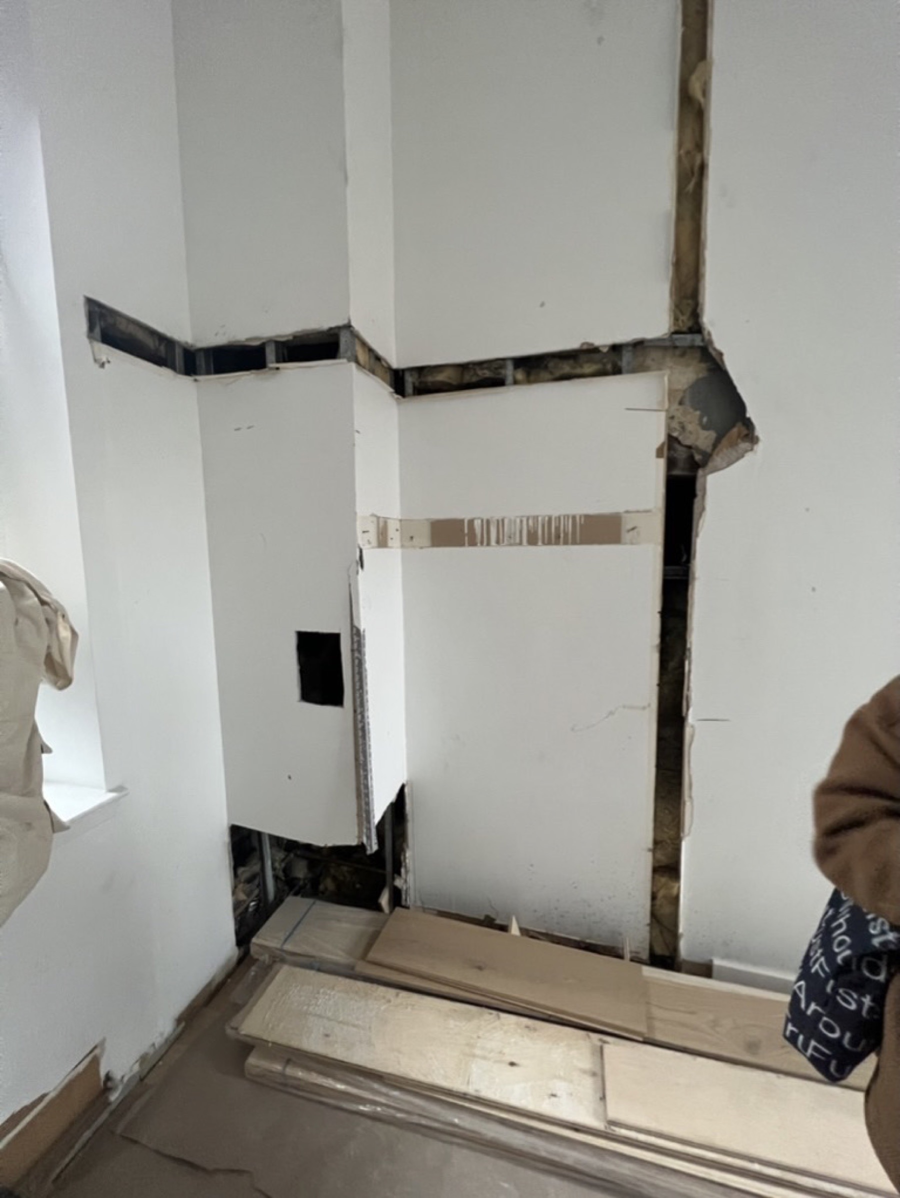Interior door opening finish — Doors & trim project photo