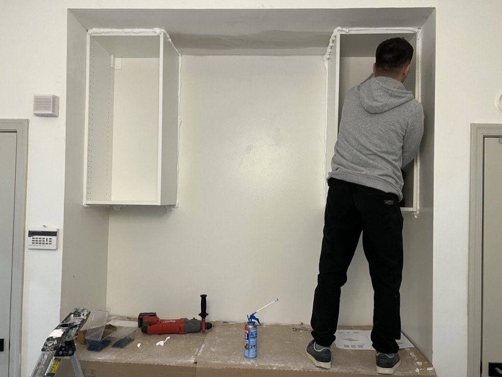 Related views of stair railing repair
