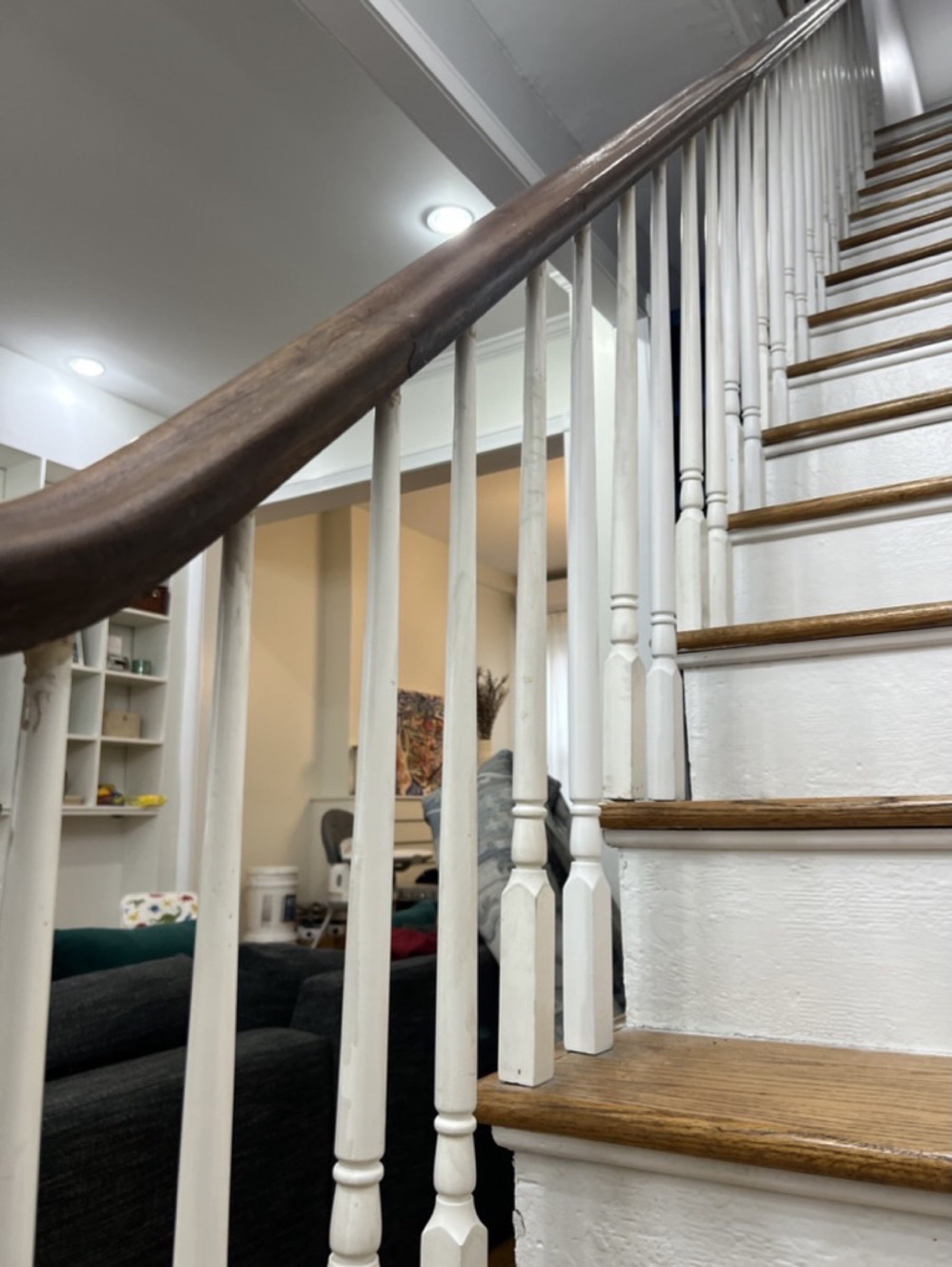 Stair railing repair — Home punch lists project photo